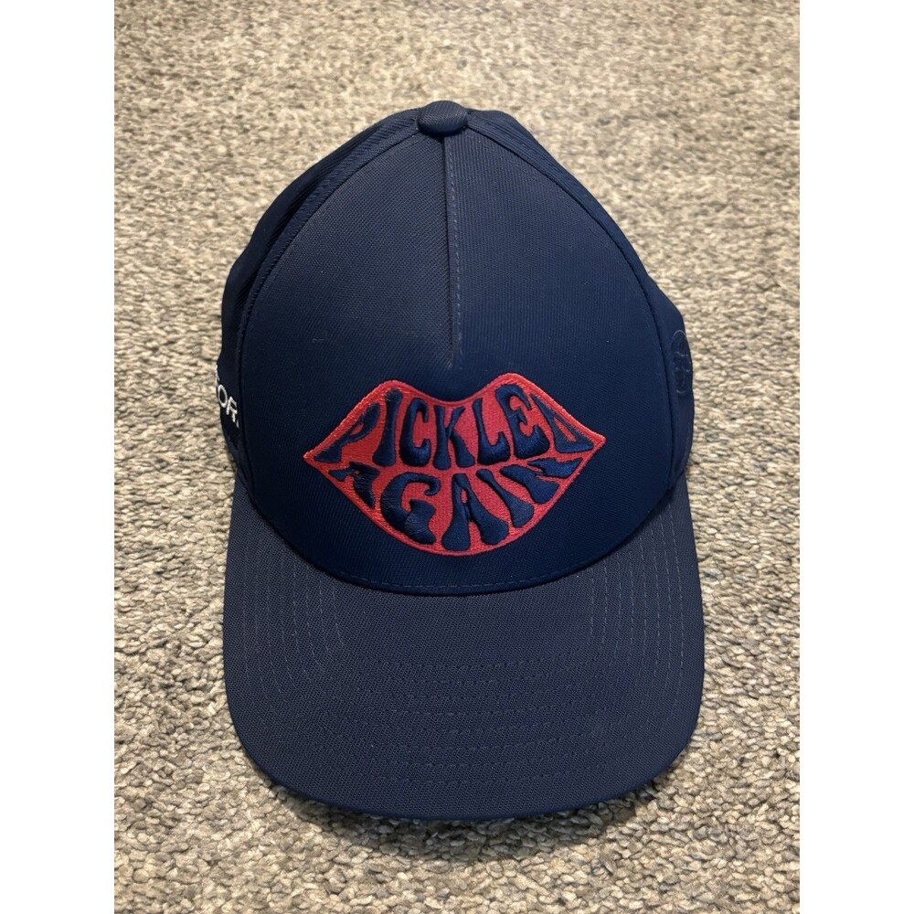 G/Fore Pickled Again Snapback Hat Navy Blue Red Pickleball Cap Performance Golf